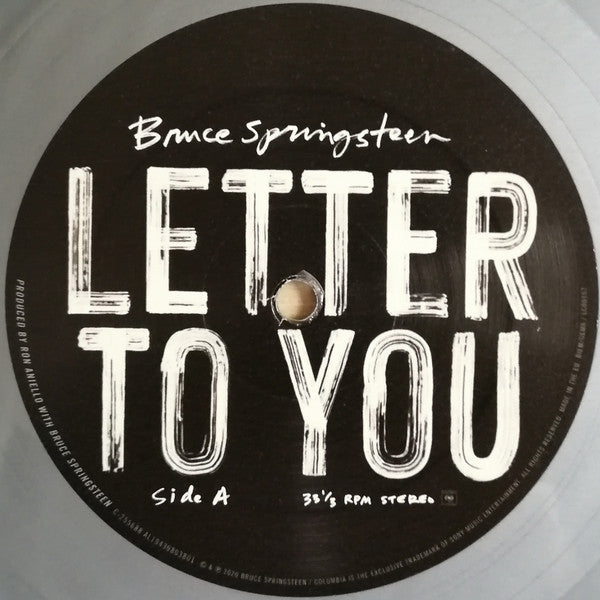 Bruce Springsteen : Letter To You (LP, Gra + LP, S/Sided, Etch, Gra + Album, Ltd)