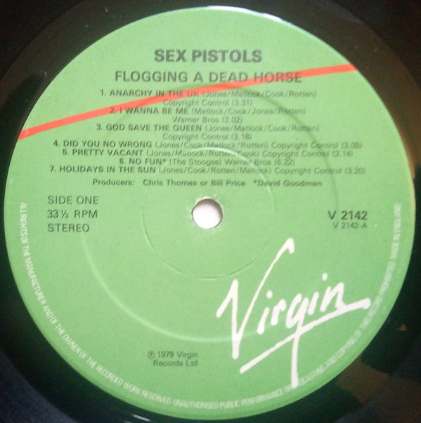 Sex Pistols : Flogging A Dead Horse (LP, Comp)