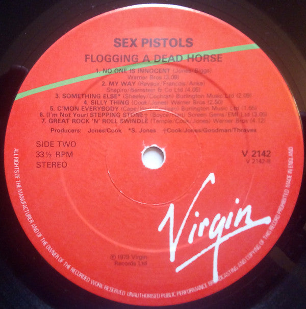 Sex Pistols : Flogging A Dead Horse (LP, Comp)