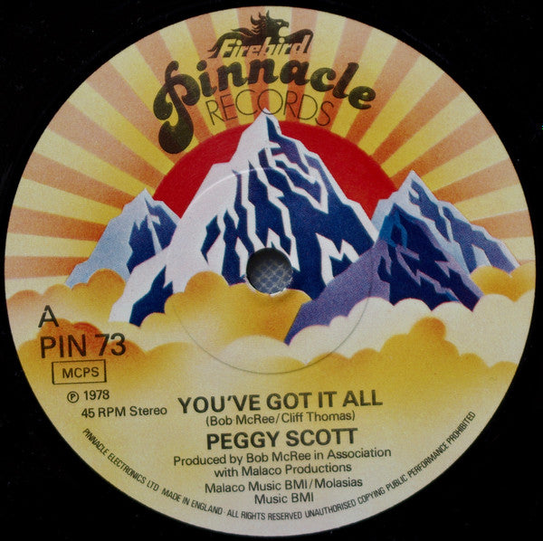 Peggy Scott : You've Got It All (7", Single)