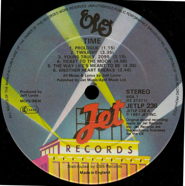 Electric Light Orchestra : Time (LP, Album)