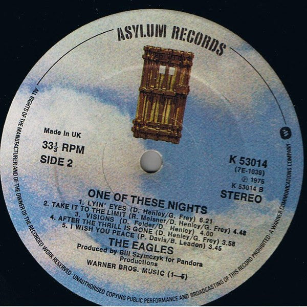 Eagles : One Of These Nights (LP, Album, RE)