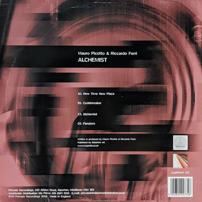 Mauro Picotto & Riccardo Ferri : Alchemist EP (2x12", EP)