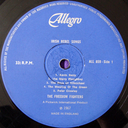 The Freedom Fighters (2) : Irish Rebel Songs (LP, Album)