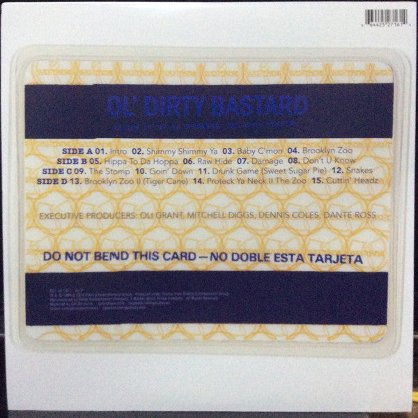 Ol' Dirty Bastard : Return To The 36 Chambers: The Dirty Version (2xLP, Album, RE)