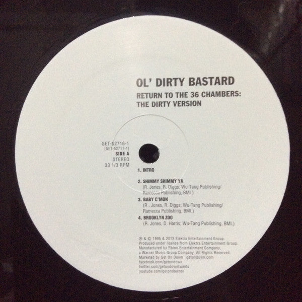 Ol' Dirty Bastard : Return To The 36 Chambers: The Dirty Version (2xLP, Album, RE)