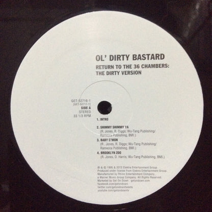 Ol' Dirty Bastard : Return To The 36 Chambers: The Dirty Version (2xLP, Album, RE)