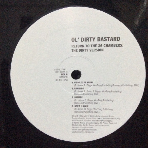 Ol' Dirty Bastard : Return To The 36 Chambers: The Dirty Version (2xLP, Album, RE)
