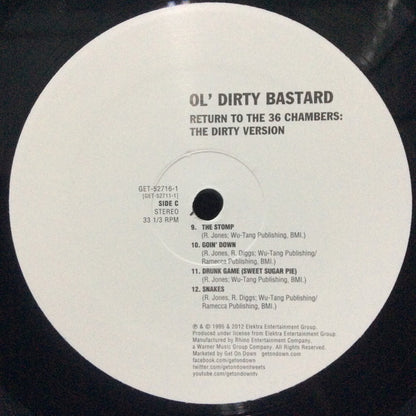 Ol' Dirty Bastard : Return To The 36 Chambers: The Dirty Version (2xLP, Album, RE)