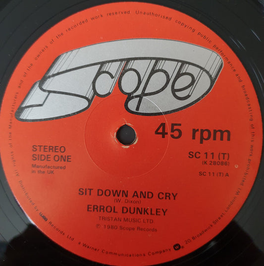 Errol Dunkley : Sit Down And Cry (12", Single)