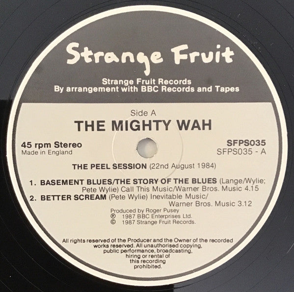 Wah! : The Peel Sessions (12", Ltd)