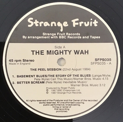 Wah! : The Peel Sessions (12", Ltd)