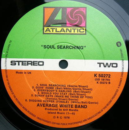 Average White Band : Soul Searching (LP, Album)