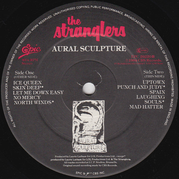 The Stranglers : Aural Sculpture (LP, Album)