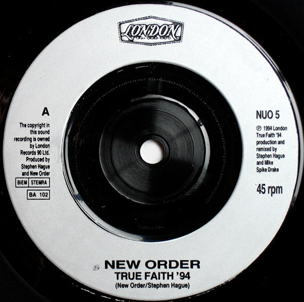 NewOrder* : TrueFaith-94 (7", Single)