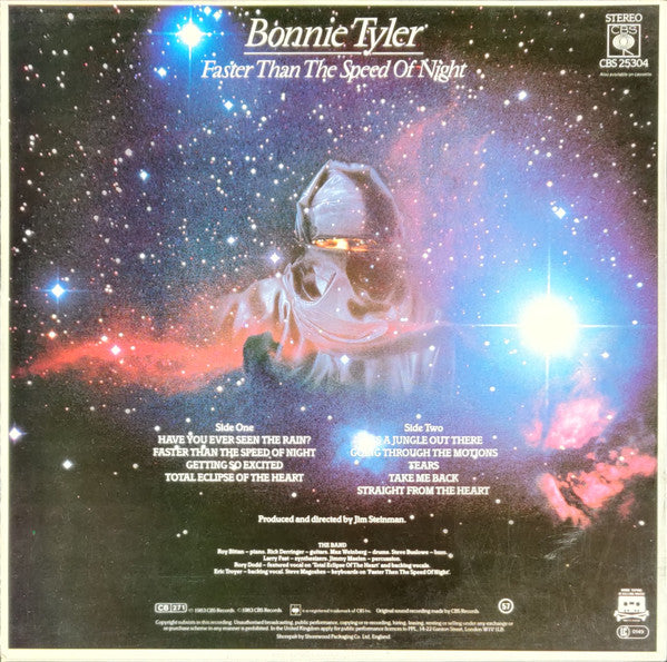 Bonnie Tyler : Faster Than The Speed Of Night (LP, Album)