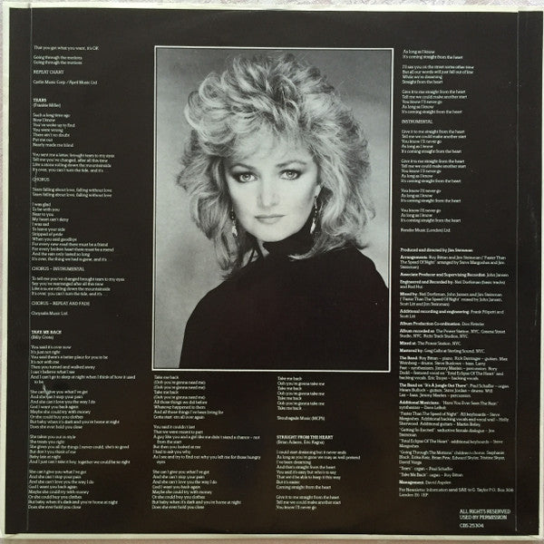 Bonnie Tyler : Faster Than The Speed Of Night (LP, Album)