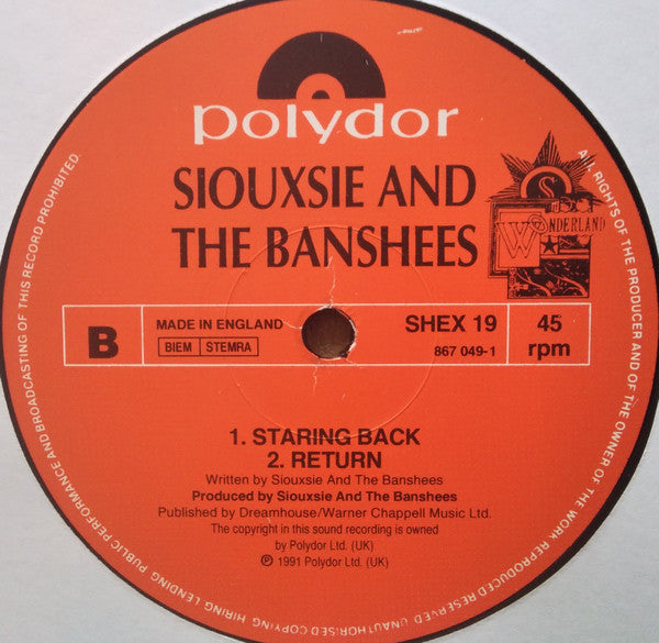 Siouxsie & The Banshees : Kiss Them For Me (Snapper Mix) (12", Single, Ltd, P/Mixed, Gat)