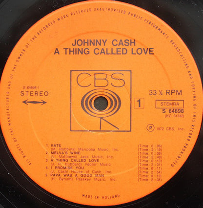 Johnny Cash : A Thing Called Love (LP, Album)