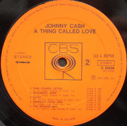 Johnny Cash : A Thing Called Love (LP, Album)