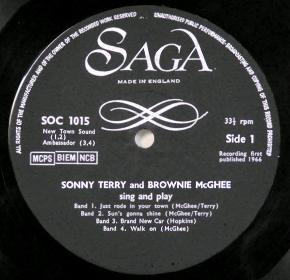 Sonny Terry & Brownie McGhee : Sing And Play (LP)