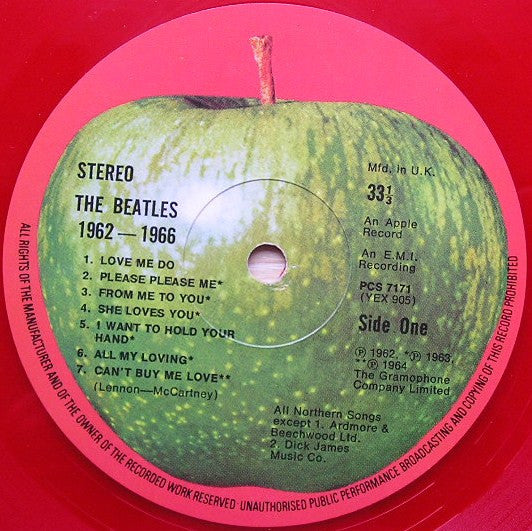 The Beatles : 1962-1966 (2xLP, Comp, RE, Red)