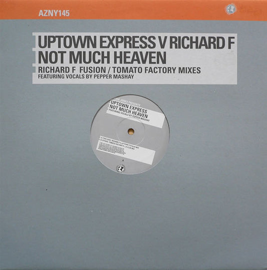 Richie Jones Presents Uptown Express V Richard F. : Not Much Heaven (12", Single)