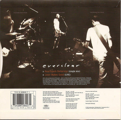 Everclear : Heartspark Dollarsign (7", Single, Ltd, Cle)