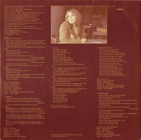 Judie Tzuke : Welcome To The Cruise (LP, Album)