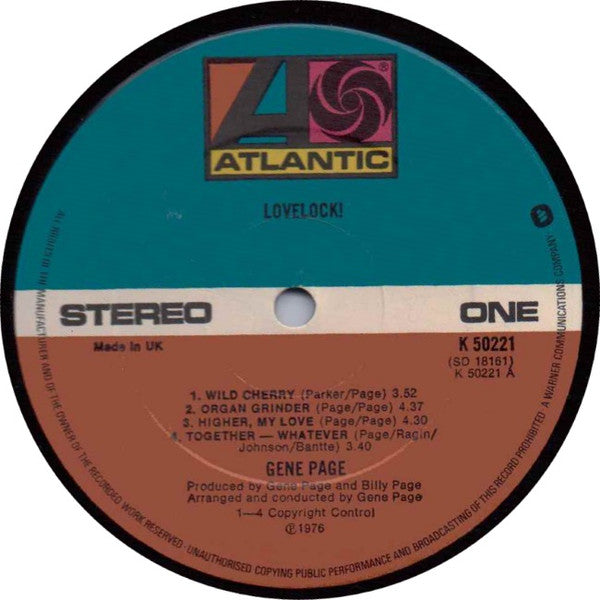 Gene Page : Lovelock! (LP, Album)