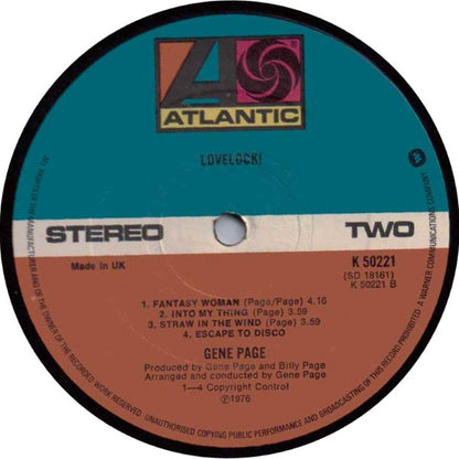 Gene Page : Lovelock! (LP, Album)
