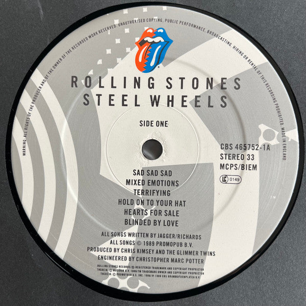 The Rolling Stones : Steel Wheels (LP, Album)