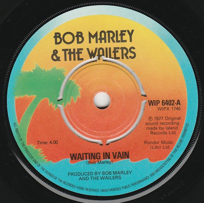 Bob Marley & The Wailers : Waiting In Vain (7", Single, 4-p)