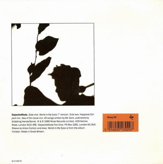 DepecheMode* : World In My Eyes / Happiest Girl / Sea Of Sin (7", Single)