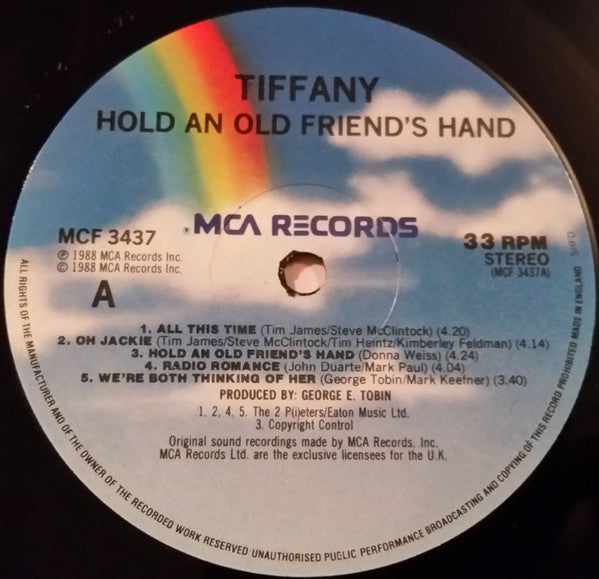 Tiffany : Hold An Old Friend's Hand (LP, Album)