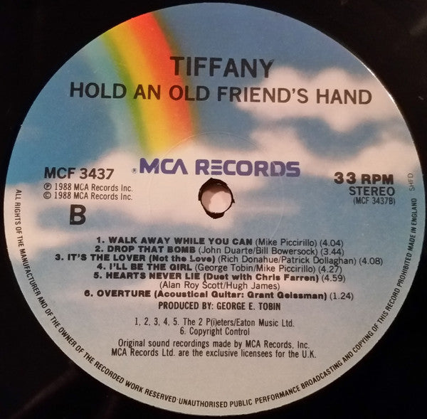 Tiffany : Hold An Old Friend's Hand (LP, Album)