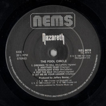 Nazareth (2) : The Fool Circle (LP, Album)