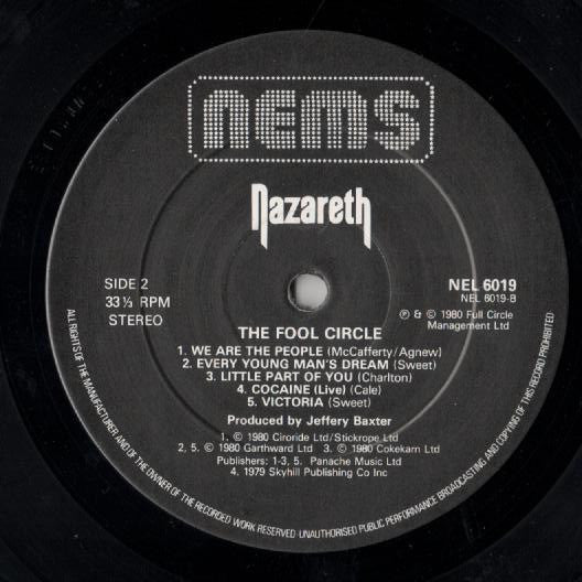 Nazareth (2) : The Fool Circle (LP, Album)