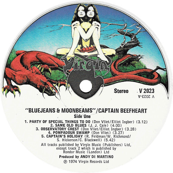 Captain Beefheart And The Magic Band : Bluejeans & Moonbeams (LP, Album, Dra)