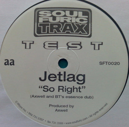 Jetlag : So Right (12", TP, TP)