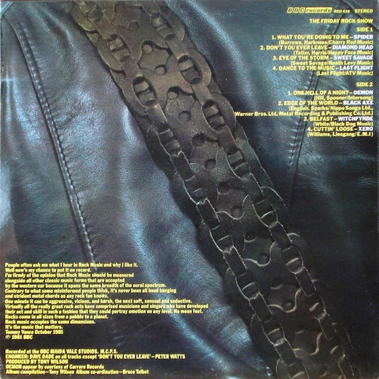 Various : The Friday Rock Show (From BBC Radio 1) (LP, Album)