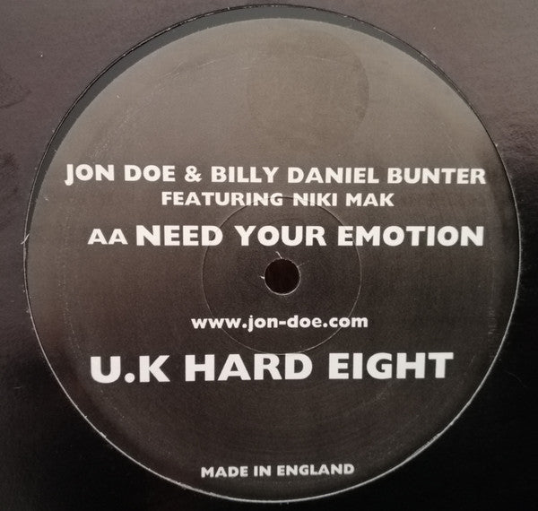 Billy Daniel Bunter & Jon Doe : U.K Hard Eight (12")