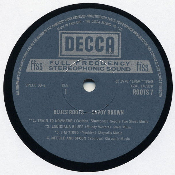 Savoy Brown : Blues Roots (LP, Comp)