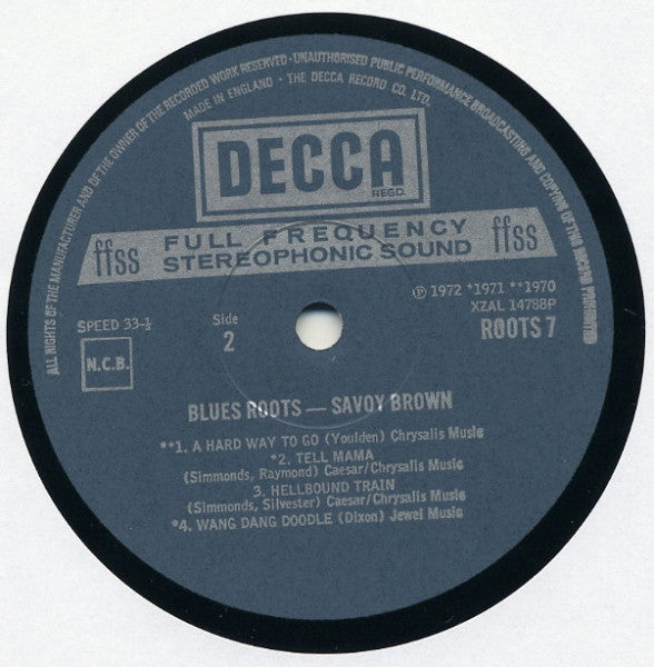 Savoy Brown : Blues Roots (LP, Comp)