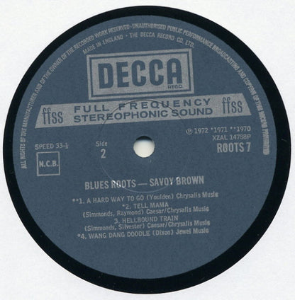 Savoy Brown : Blues Roots (LP, Comp)