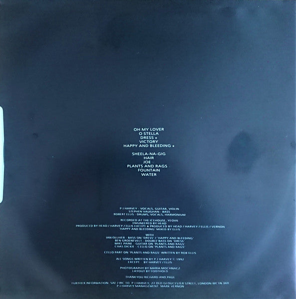 P J Harvey* : Dry (LP, Album + LP + Ltd, Num)