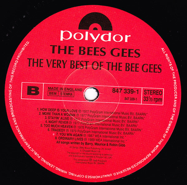 Bee Gees : The Very Best Of The Bee Gees (LP, Comp)