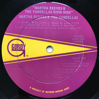 Martha Reeves & The Vandellas : Ridin' High (LP, Album, Ind)