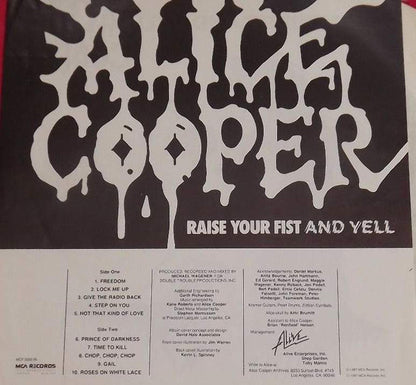 Alice Cooper (2) : Raise Your Fist And Yell (LP, Album)