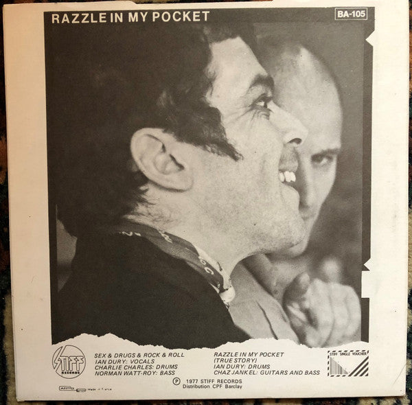 Ian Dury : Sex & Drugs & Rock & Roll (7", Single, RP)